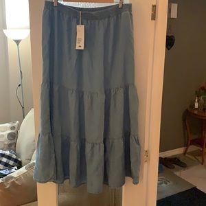 H&M Denim skirt size 14 Maxi